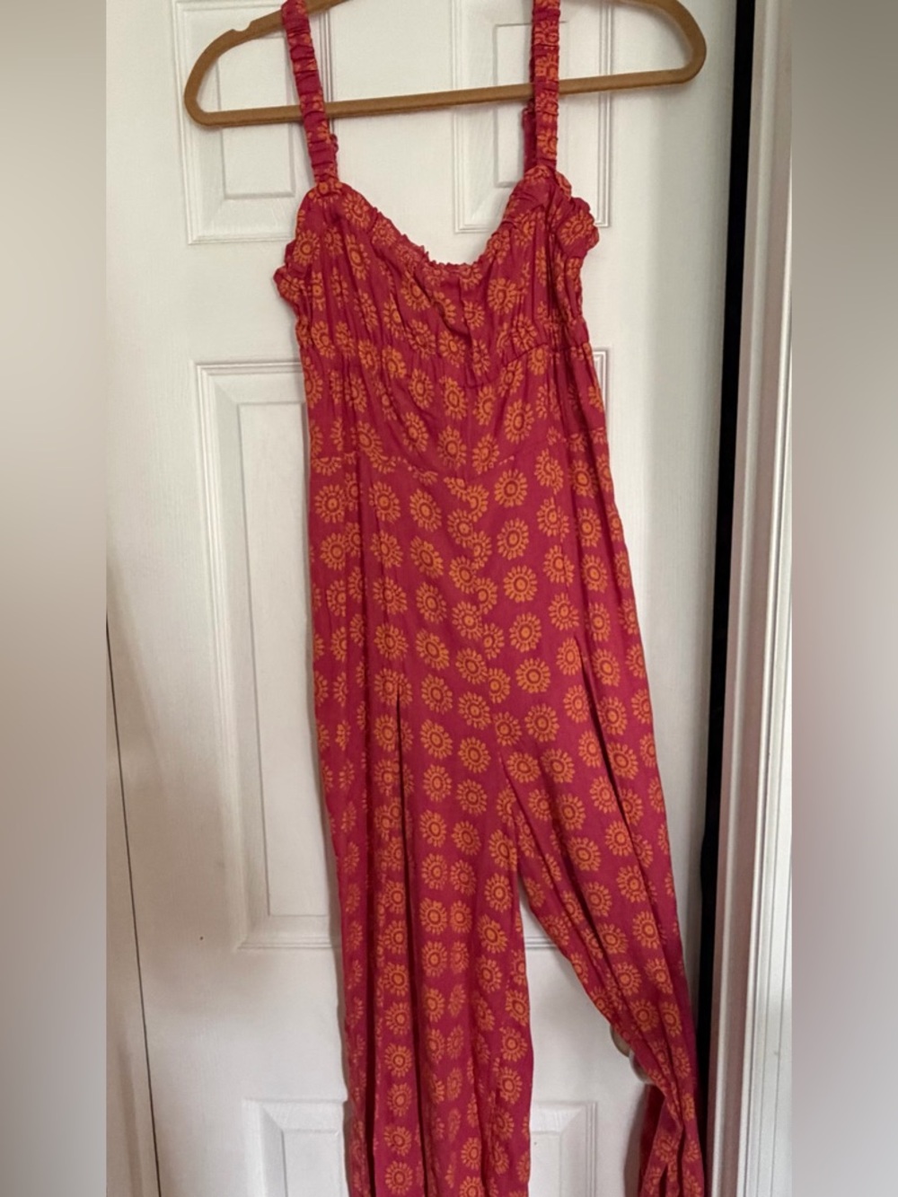Pink and Yellow Jumpsuit from Urban Outfitters